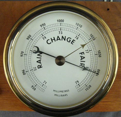 How to find Barometer Pressure