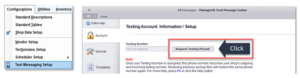 text messaging, message center