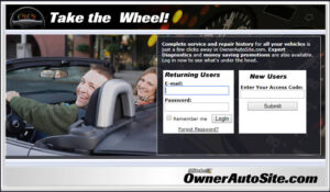 SocialCRM OwnerAutoSite - customer vehicle history website