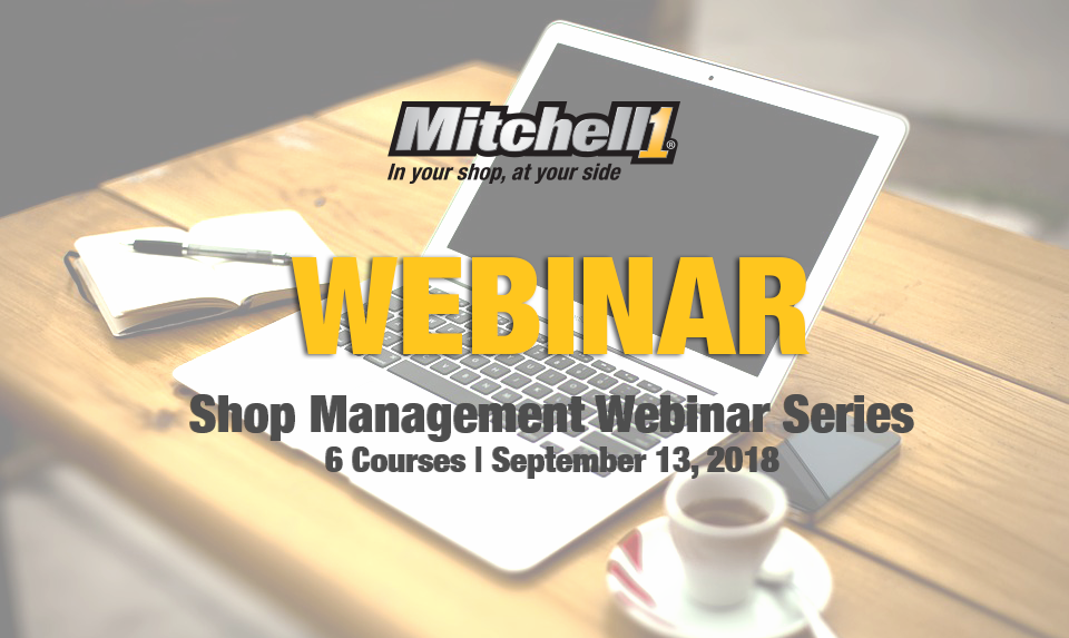 Mitchell 1 Manager SE Shop Management Webinar Series Classes and Dates