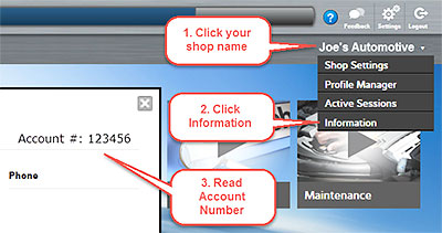 How to find your account number