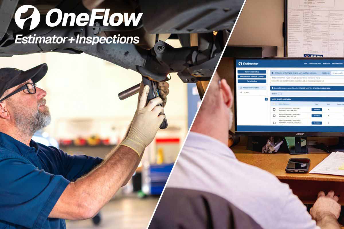 Tech performs digital inspections with service writer